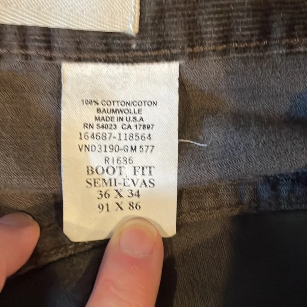 Gap Boot Fit Corduroy 36x34 - Picture 8 of 9